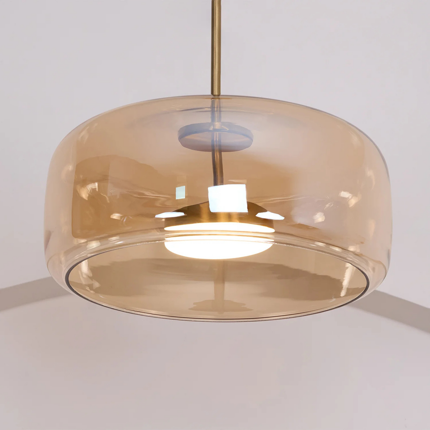 Tanger – Lampe suspendue moderne en acrylique et fer - modèle graine de café
