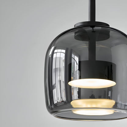 Tanger – Lampe suspendue moderne en acrylique et fer - modèle graine de café
