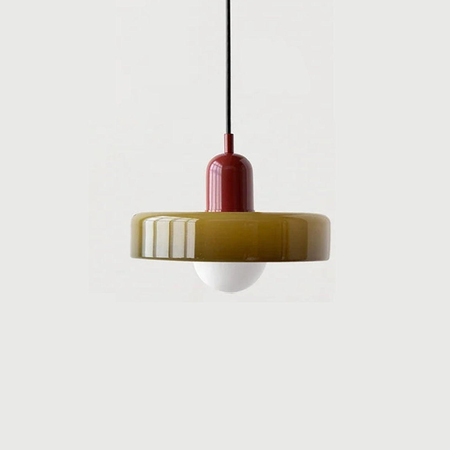 Terres du Sud – Lampe suspendue en verre rétro colorée