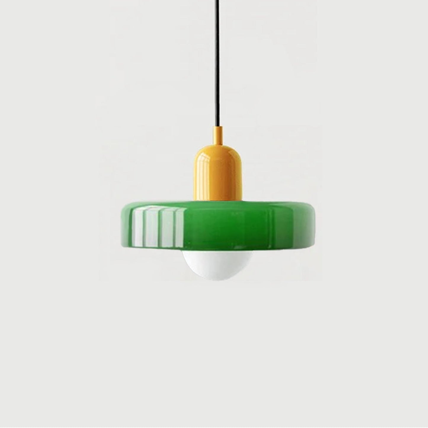 Terres du Sud – Lampe suspendue en verre rétro colorée