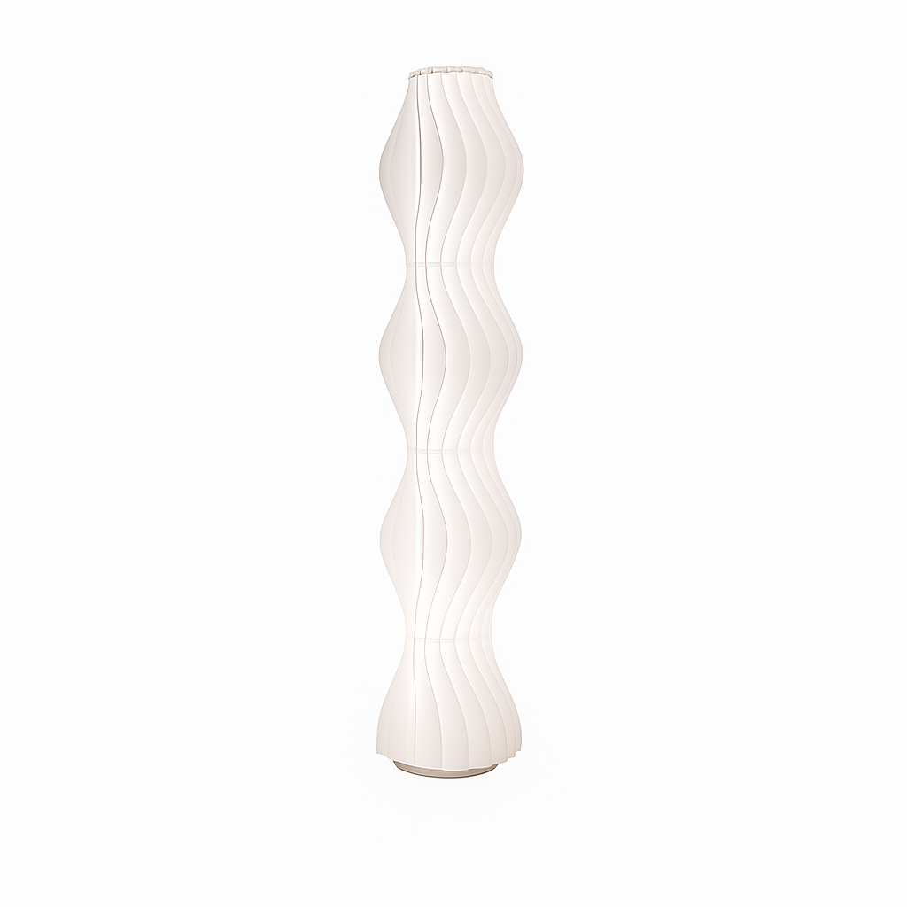 Tunis – Lampadaire design épuré en acrylique blanc style moderne