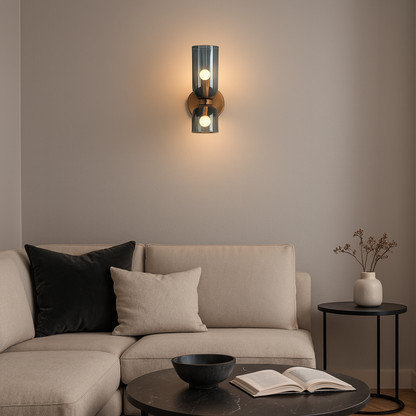 Toulon – Applique murale moderne en verre sablé