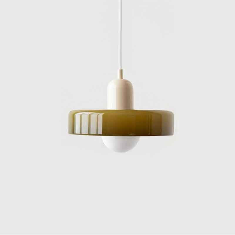 Terres du Sud – Lampe suspendue en verre rétro colorée