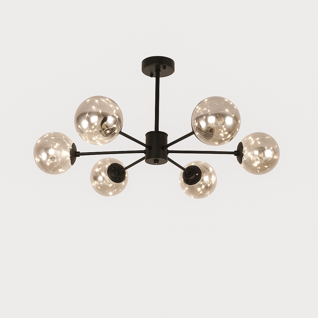 Cassis – Plafonnier Constellation et Verre Bullé