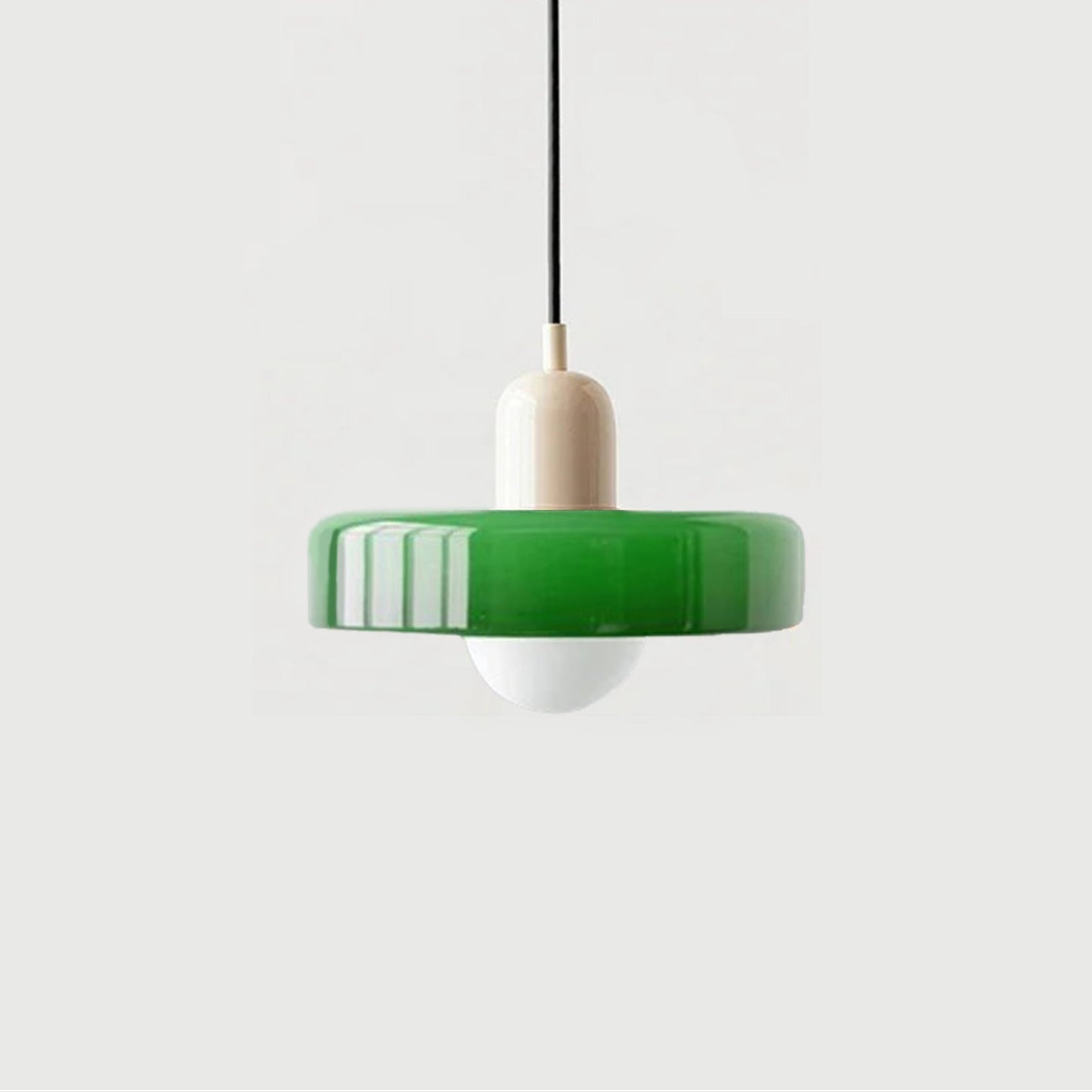 Terres du Sud – Lampe suspendue en verre rétro colorée