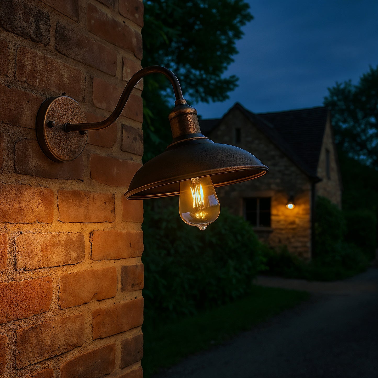 Albuifera – Applique murale vintage en fer et bronze style industriel étanche