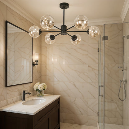 Cassis – Plafonnier Constellation et Verre Bullé