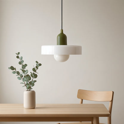 Terres du Sud – Lampe suspendue en verre rétro colorée