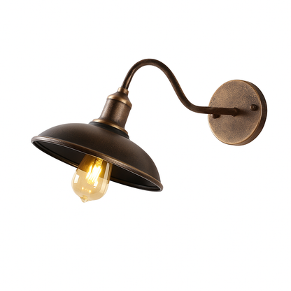 Albuifera – Applique murale vintage en fer et bronze style industriel étanche