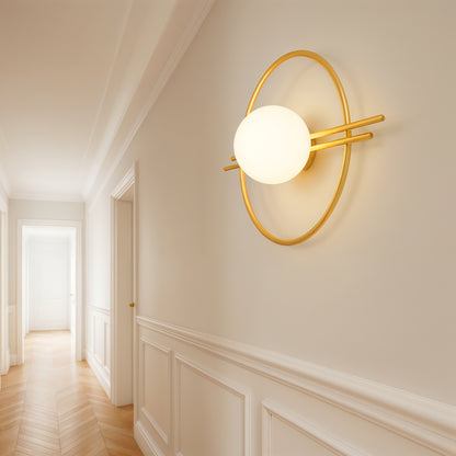 Capri – Applique murale circulaire effet éclipse