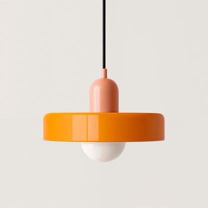 Terres du Sud – Lampe suspendue en verre rétro colorée