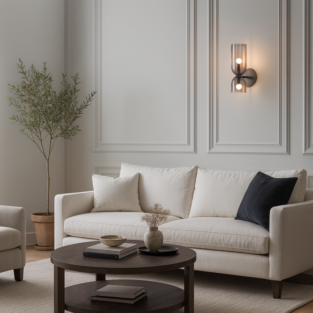 Toulon – Applique murale moderne en verre sablé