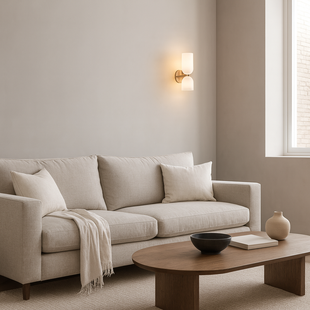 Toulon – Applique murale moderne en verre sablé