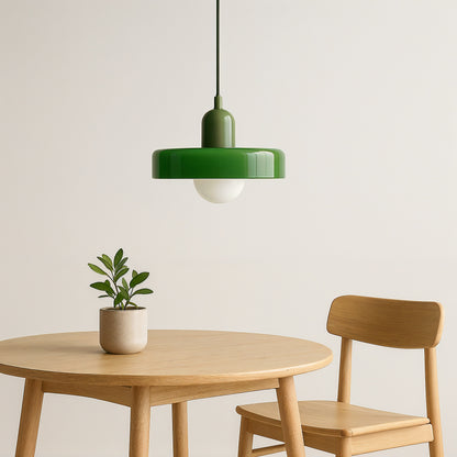 Terres du Sud – Lampe suspendue en verre rétro colorée