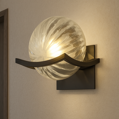 Portofino – Applique murale globe en verre