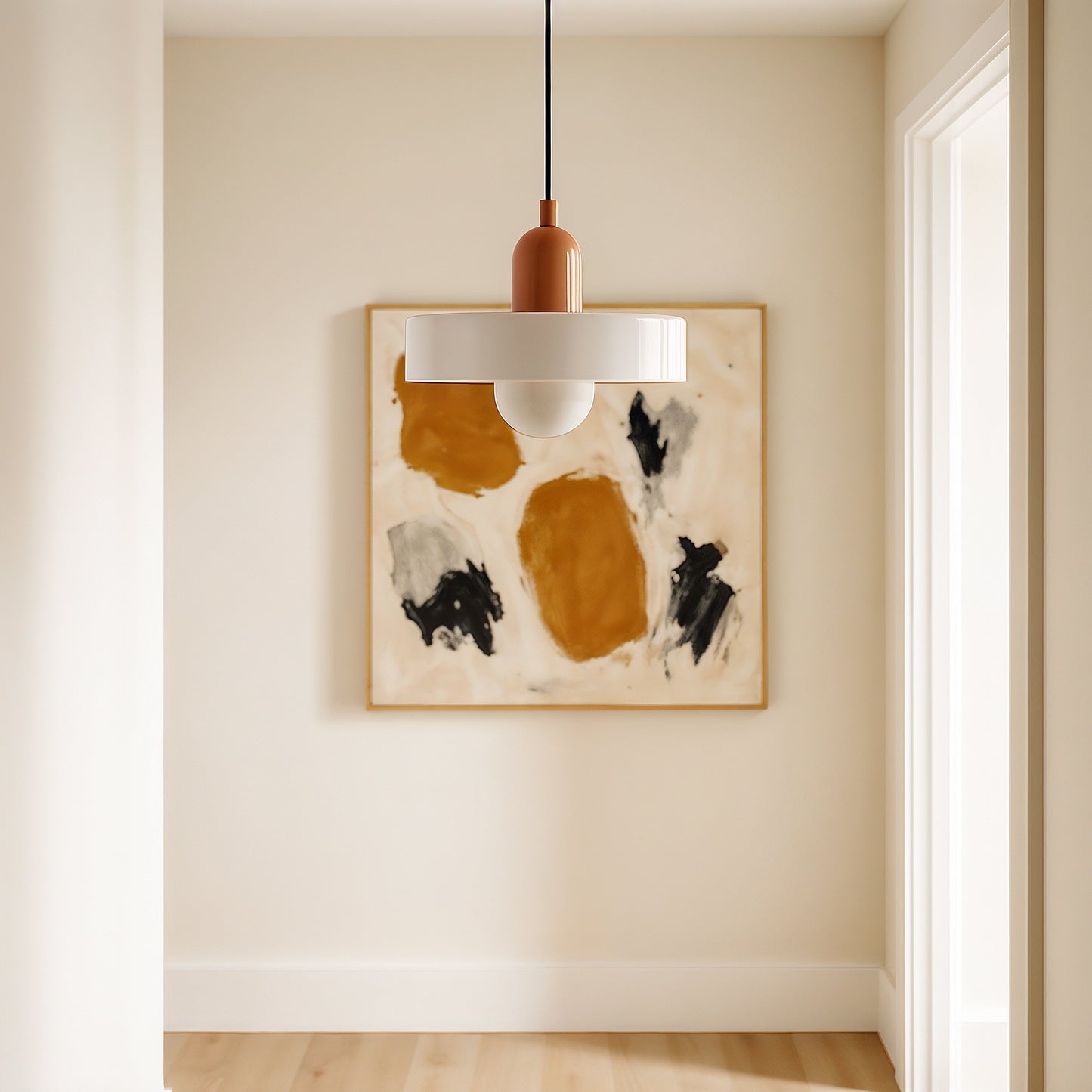 Terres du Sud – Lampe suspendue en verre rétro colorée