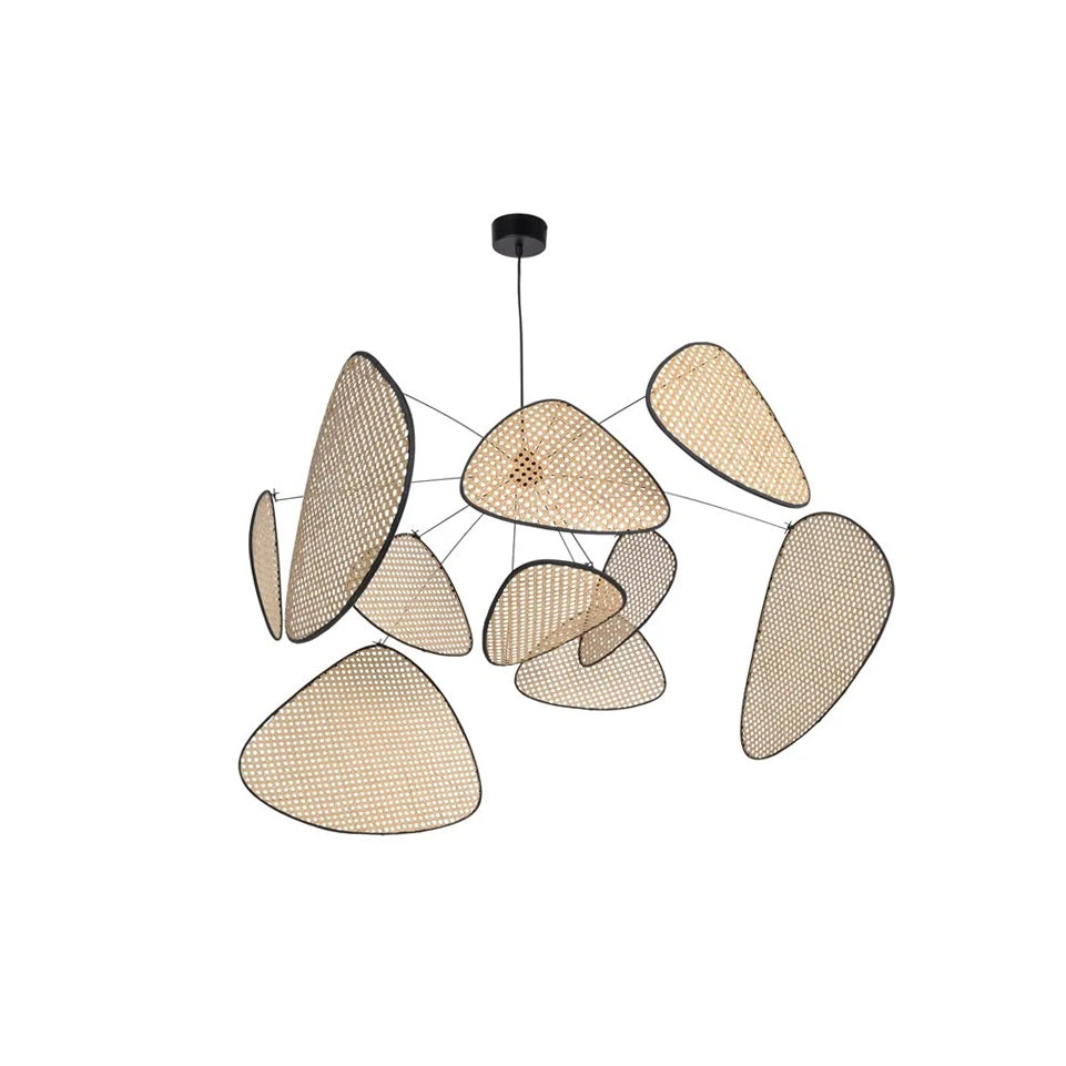 Antibes – Lampe suspendue en rotin naturel style contemporain