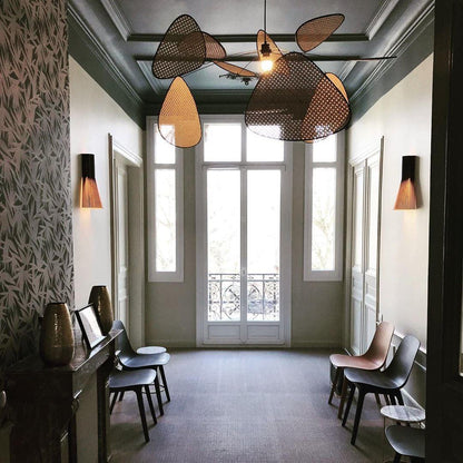 Antibes – Lampe suspendue en rotin naturel style contemporain