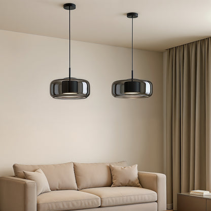 Tanger – Lampe suspendue moderne en acrylique et fer - modèle graine de café