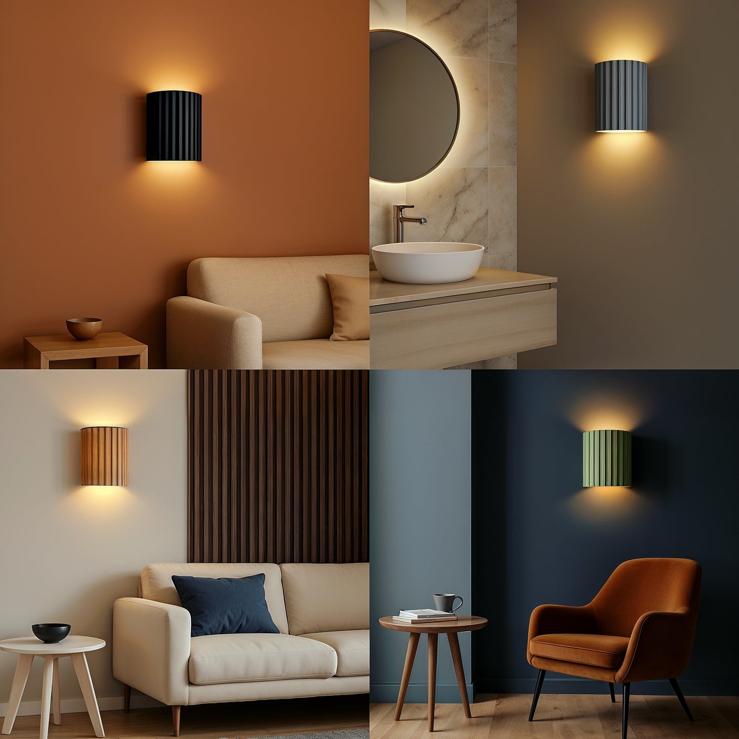 Valence – Applique murale rétro et colorée design moderne