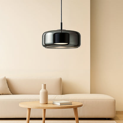 Tanger – Lampe suspendue moderne en acrylique et fer - modèle graine de café