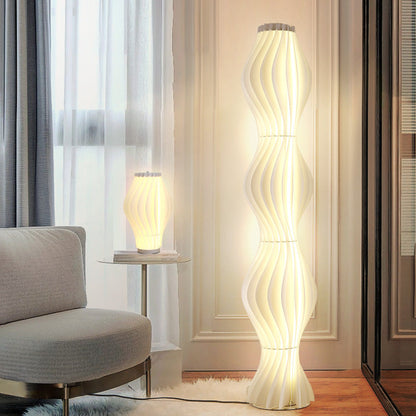 Tunis – Lampadaire design épuré en acrylique blanc style moderne