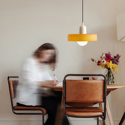 Terres du Sud – Lampe suspendue en verre rétro colorée