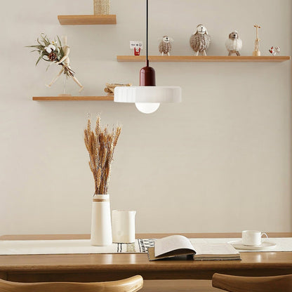 Terres du Sud – Lampe suspendue en verre rétro colorée