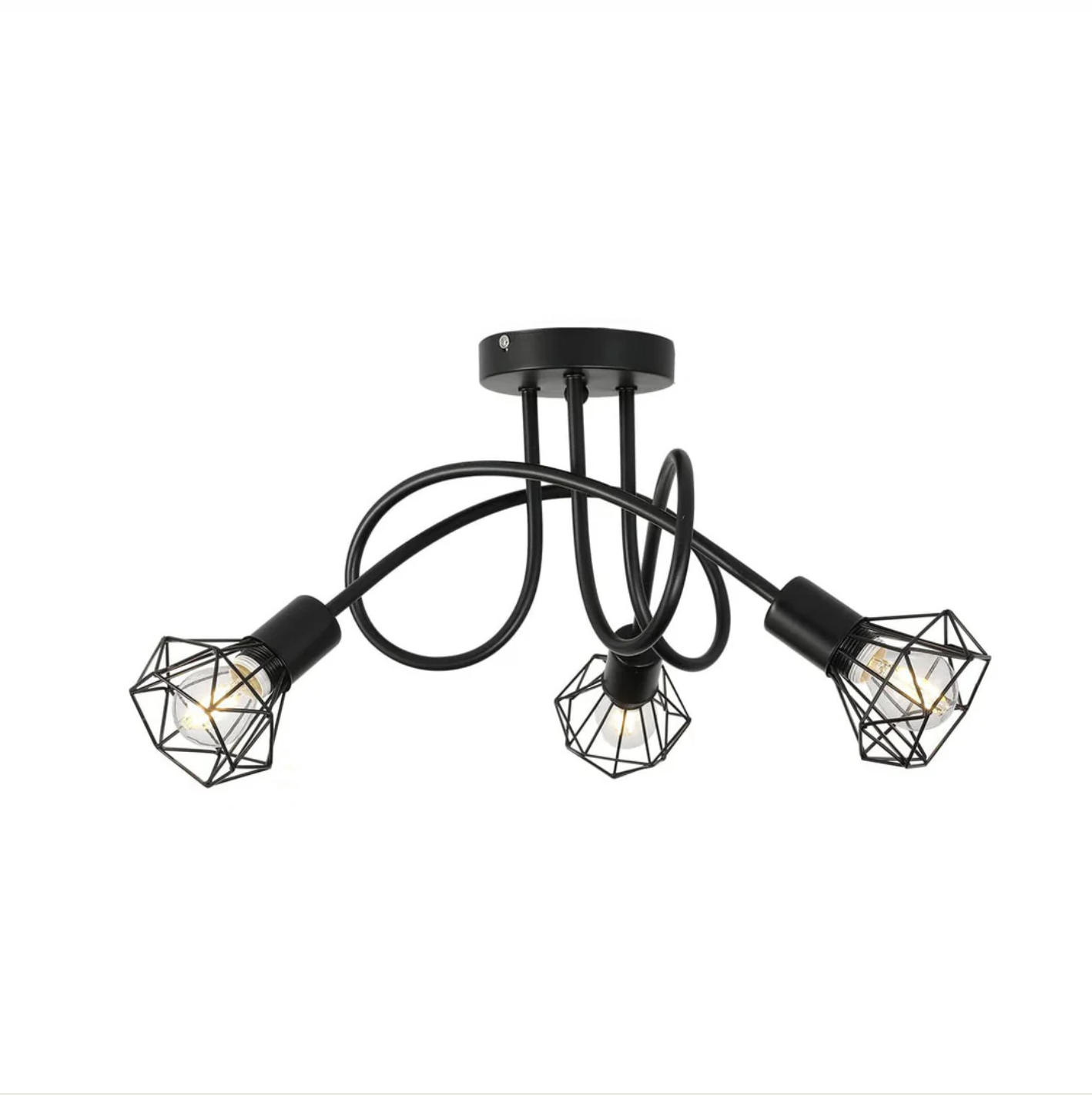 Madrid – Plafonnier en métal lampe araignée style moderne