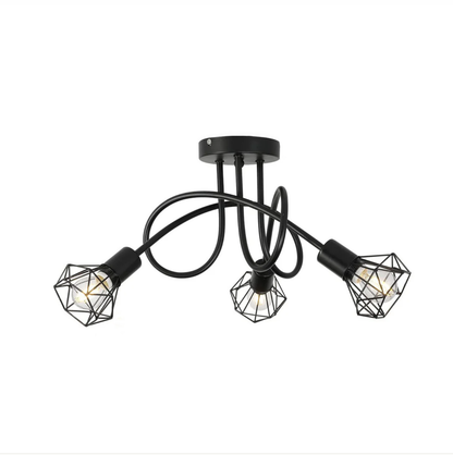 Madrid – Plafonnier en métal lampe araignée style moderne