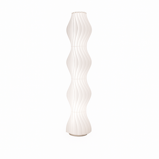Tunis – Lampadaire design épuré en acrylique blanc style moderne