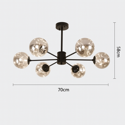 Cassis – Plafonnier Constellation et Verre Bullé