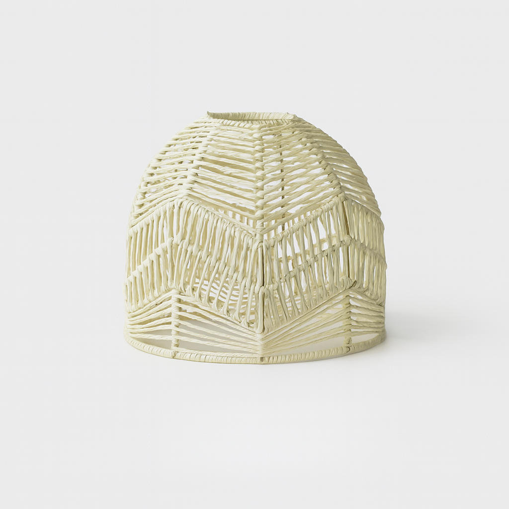 Bonifacio – Abat-jour pour suspension en rotin tressé style wabi-sabi
