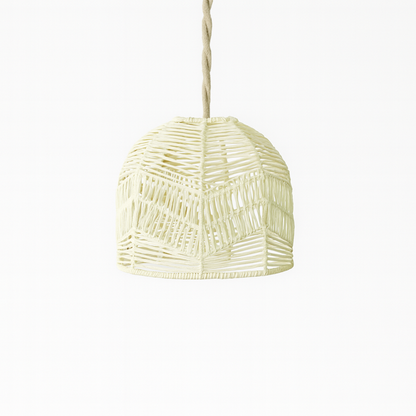 Bonifacio – Abat-jour pour suspension en rotin tressé style wabi-sabi