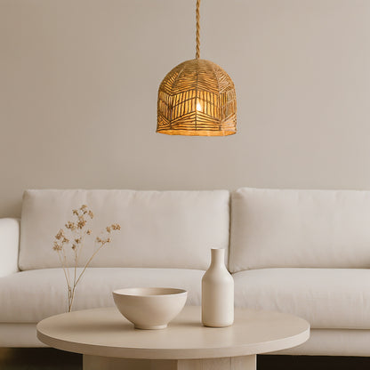 Sormiou – Abat-jour pour suspension en rotin tressé style japandi