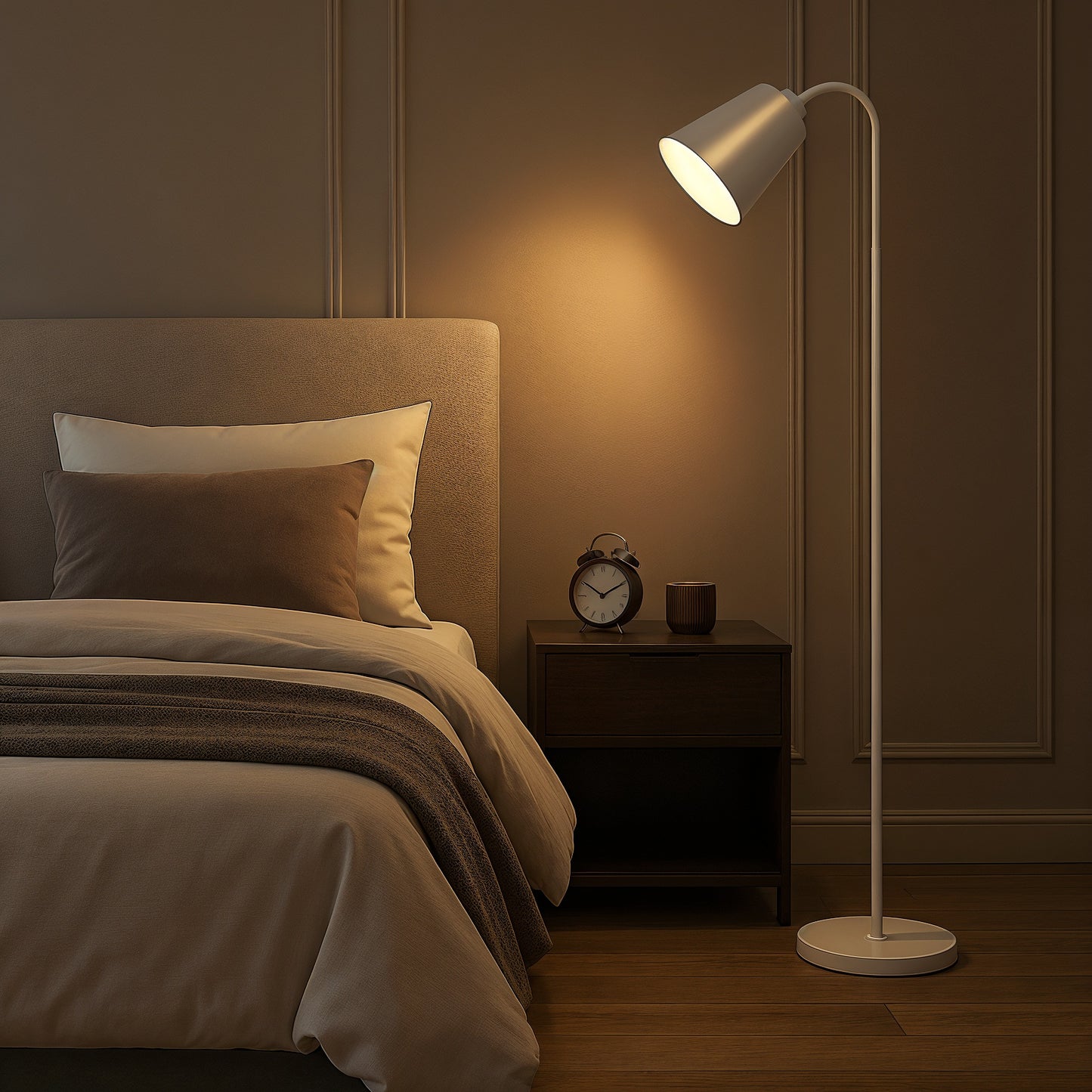 Ravello – Lampadaire col de cygne réglable