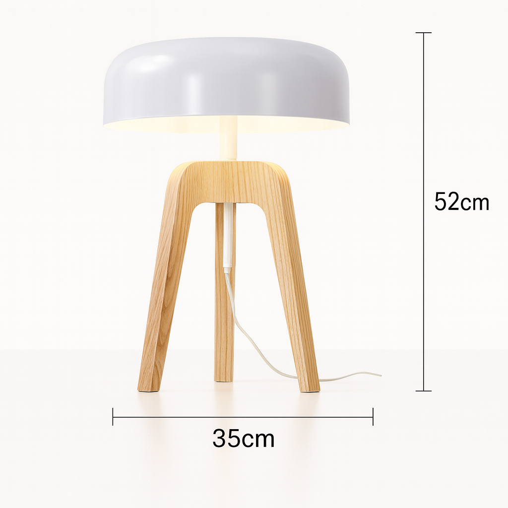Astypalea – Lampadaire contemporain bois et lin