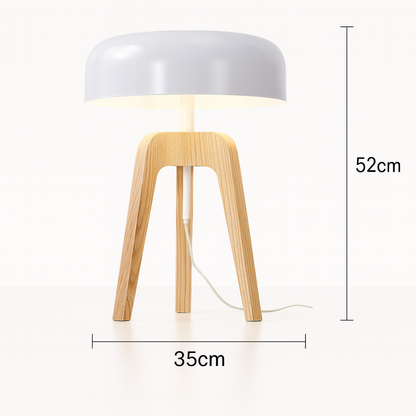Astypalea – Lampadaire contemporain bois et lin