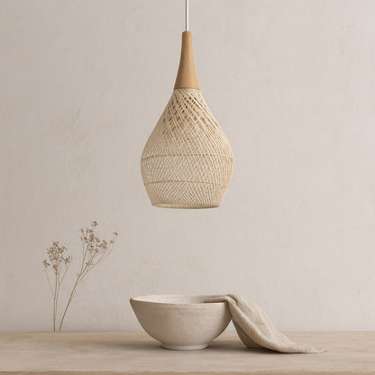 Sète – Suspension en rotin tressé style naturel